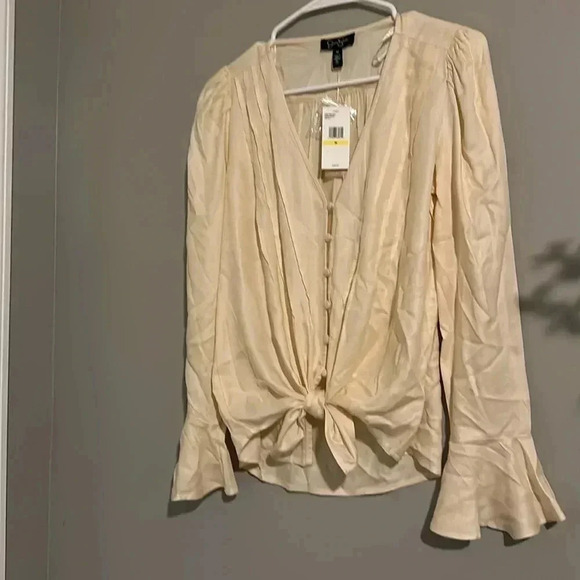 Jessica Simpson Women’s Cecily Long Sleeve Crepe Top - Picture 4 of 8